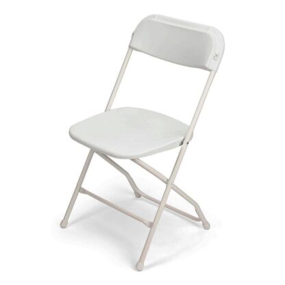 Plastic Folding Chair - White