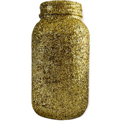 Gold Mason Jar Centerpiece